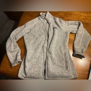 Grey better sweater full zip fleece